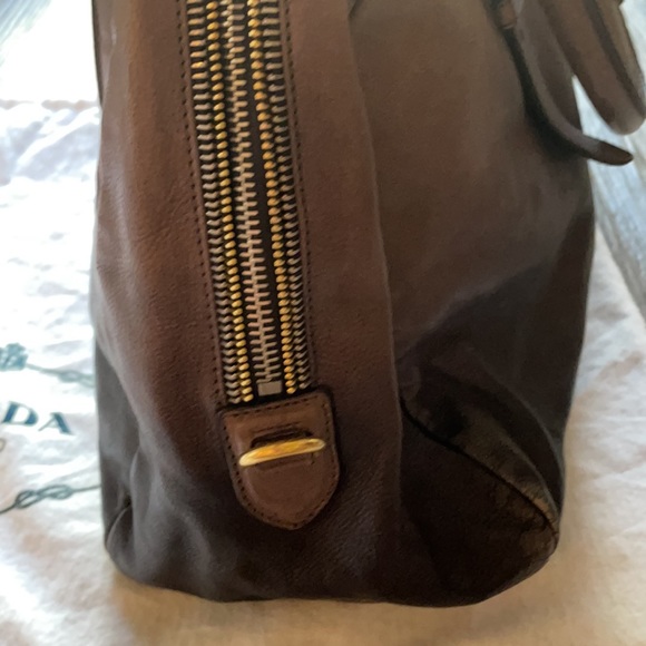 Authentic Prada Ombré Glacé Double Zipper - Picture 7 of 13